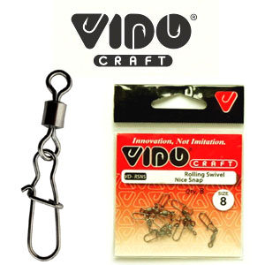 Vido Craft Rolling Swivel With Nice Snap (BLN) VD-RSNS