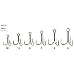 Тройные крючки Pierce Treble Dagger TC Coat #12 (6 шт.)
