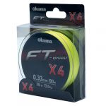 Шнур плетеный Okuma FT Braid X4 #1.5 18lb 0.205mm 150m Yellow