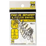 Вертлюг с застежкой Pontoon21 NiceSnap&Power Swivel PA-SS77727-10