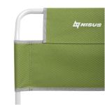 Стул туристический со спинкой Nisus СР-450.19с (ст.труба д19) Green (T-N-TC-450.19s-G)