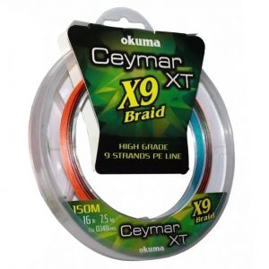 Шнур плетеный Okuma Ceymar XT9 #2 28lb 0.23mm 150m Multi Color