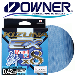 Owner Kizuna EX X8 Broad PE Invisible Blue 150м