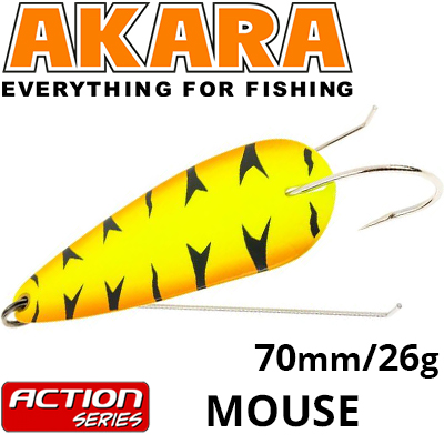 Akara Action Series Weedless Mouse 70 26гр.