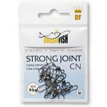 Вертлюжки с застежкой DreamFish Strong Joint CN 20 kg 8 шт/уп