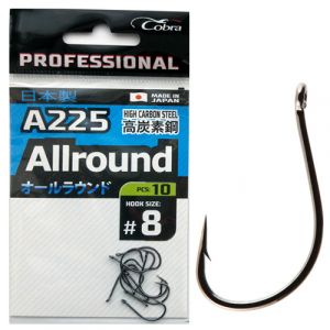 Крючки Cobra Pro ALLROUND сер.A225 разм.004 10шт.