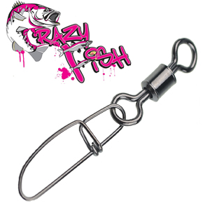 Crazy Fish Cross-Lock Snap с вертлюгом 