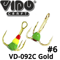 Vido Craft VD-092C (BN) Тройник "Капля" №6 Золото