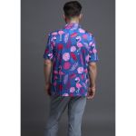Рубашка поло c УФ защитой Redbor Kaper Chilly UV 50+ Flamingo/Blue р-р L