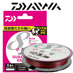 Daiwa UVF Kohga Dura Sensor 8Braid +Si² [10m x 5colors] 300m