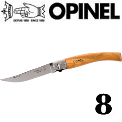 Opinel №8 VRI Folding Slim Olivewood