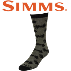 Simms Daily Sock, Woolly Bugger Moss