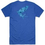 Футболка Simms Palm Tarpon Fill T-Shirt, Royal Heather, M