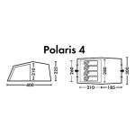 Кемпинговая палатка FHM Polaris 4 Синий/Серый