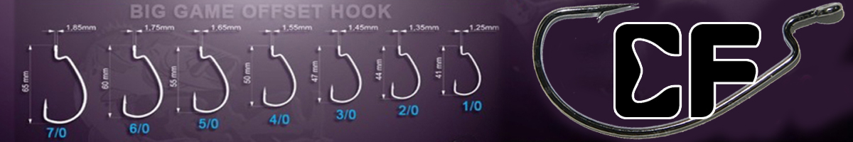 Crazy Fish Big Game Offset Hook BGOH