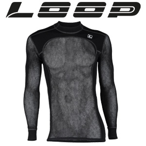 Loop Wool Crew Neck Jet Black