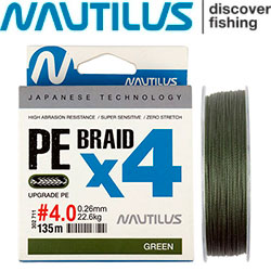 Nautilus Braid X4 Green 135м