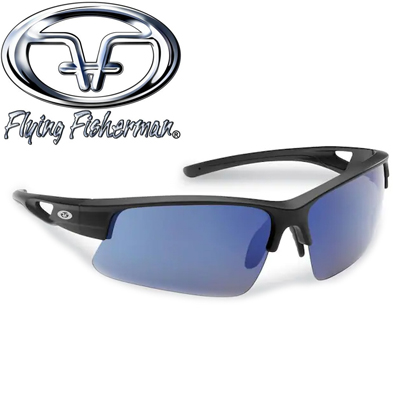 Flying Fisherman 7871BSB Moray Matte Black Smoke/Blue Mirror