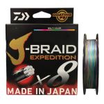 Леска плетёная Daiwa J-Braid Expedition × 8A 150m Multi Color 20lb