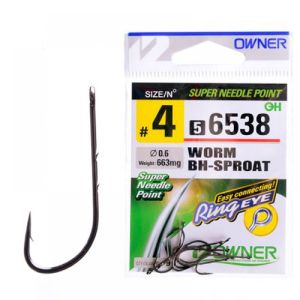 Крючок Owner 56538 Worm Bh-Sproat BC №06
