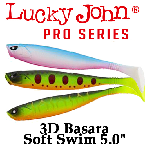Lucky John Pro Series 3D Basara Soft Swim 5.0"