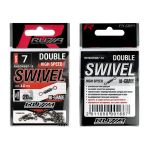 Вертлюг двойной Ruzza High Speed Double Rolling Swivel Black №7 10шт