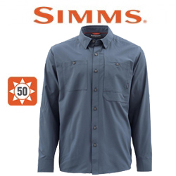 Simms Double Haul LS Shirt, Dark Moon