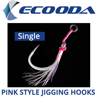 Ecooda Pink Style Jigging Hooks (Single Hook)