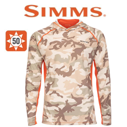 Simms SolarVent Hoody, Woodland Camo Sandbar