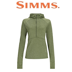 Simms Women's Bugstopper Hoody, Dark Clover Heather