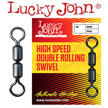 Lucky John High Speed Double Rolling Swivel