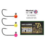 Вольфрамовая джиг-головка HAO CARBIDE на крючке Mustad 32891NP-BN #1/0, Mix of colors, 4 мм, 0,71 гр.