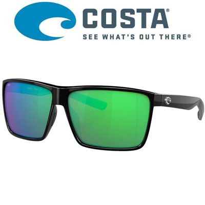 Costa Rincon 580 P Shiny Black/ Green Mirror
