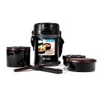 Термос для еды с контейнерами Tiger LWU-A171 Charcoal Gray (цвет угольно серый)