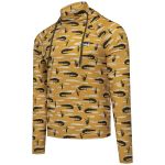 Лонгслив c УФ защитой Redbor Kaper Sahara Hood Mask UV 50+ Crocodile/Yellow р-р XL