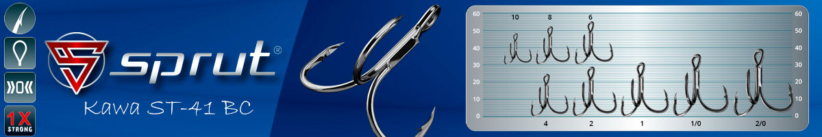 Sprut Kawa ST-41 BC (Treble Wide Gap Hook 2x Strong)