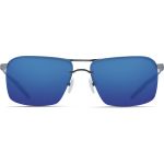 Очки поляризационные Costa Skimmer 580P Matte Silver + Translucent Grey/Orange/Blue Mirror 580P