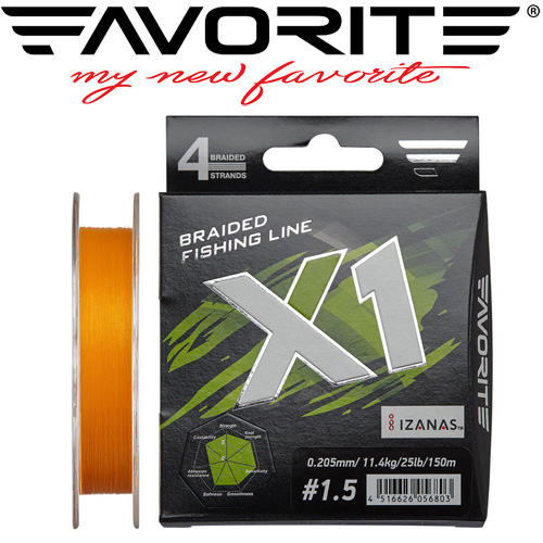 Favorite X1 PE 4x 150m (orange)