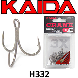 Kaida Crane Treble HookTeflonTreated H332
