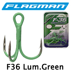 Flagman Treble hook F36 Luminous Green