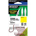 Крючок Owner Cut SSW red №1/0 8шт