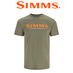 Simms Circle Lockup T-Shirt, Military Heather
