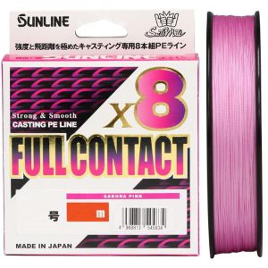 Леска PE Sunline SaltiMate Full Contact x8 [Sakura Pink] 300m #10 (125lb) (4968813545841)
