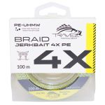 Плетёный шнур Travel Jerkbait 4x PE 100m #6.0/60lb (0.405 мм/ 27.3кг)