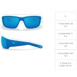 Очки поляризационные Costa Blackfin 580P Matte Black/Silver MirrorSunrise, Large
