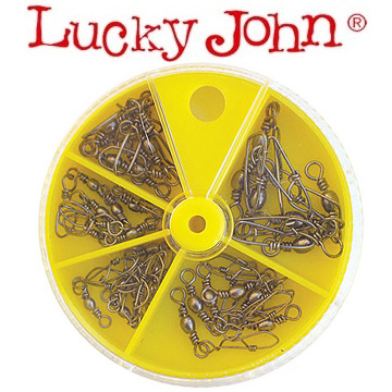 Lucky John Вертлюги c застежкой набор