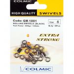 Вертлюги Colmic Rolling Swivels Black № 16 / 22кг /12шт (GM100116)