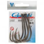 Крючок Gamakatsu LS-5373F/0 Black №7/0