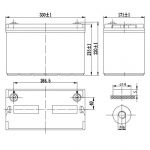 Аккумулятор Delta HR 12-100 L