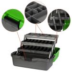 Ящик рыболова трехполочный Nisus Fishing 3-tray Box green (N-FB-3-G)